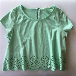 Urban Outfitters Green Crop Top